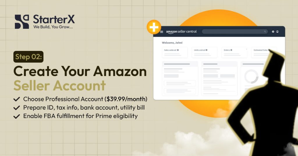 Step 2 – Create Your Amazon Seller Account