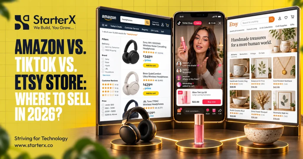 Amazon vs. TikTok vs. Etsy Store