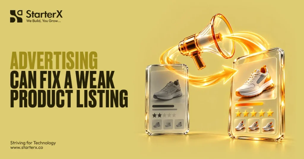 advertising can fix a weak product listing